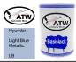 Preview: Hyundai, Light Blue Metallic, LB: 500ml Lackdose, von ATW Autoteile West.